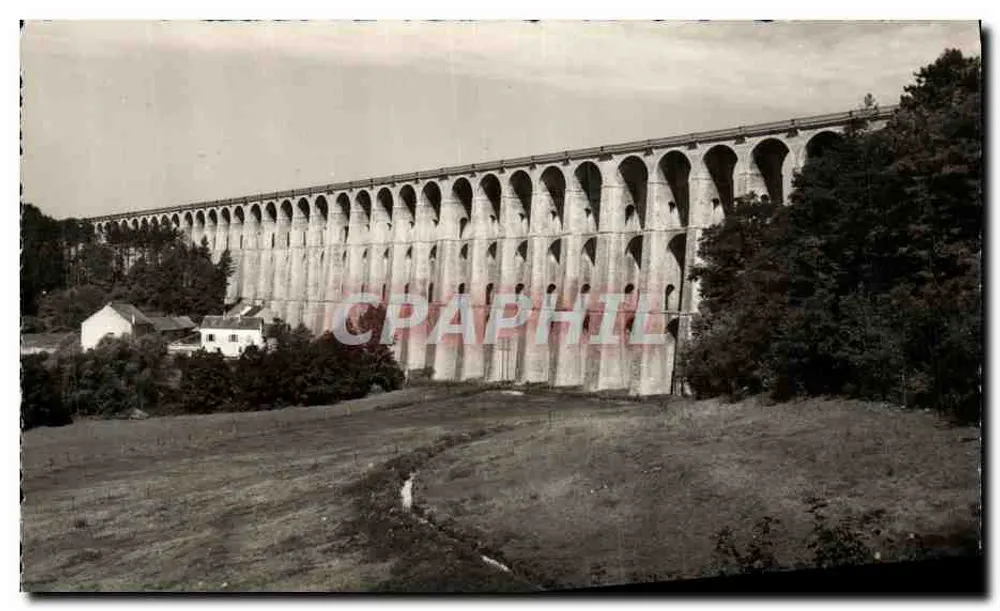 Viaduto da vallée de Suize — Chaumont (Haute-Marne) — Ed. « La Cigogne », rue de Talleyrand, Paris - Frente