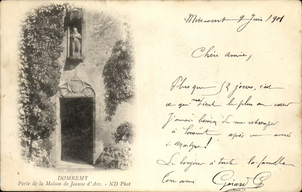 Domremy - Tor zur Wohnung von Jeanne d'Arc — ND Pbot - Vorderseite