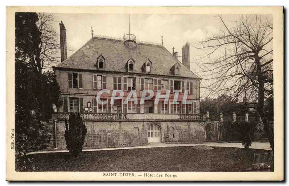Saint-Dizier — Hotel das Correios — Éd. Valot - Frente