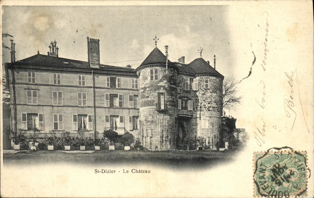 St-Dizier - O Castelo — editor A. Breger Frères, número de série não visível - Frente