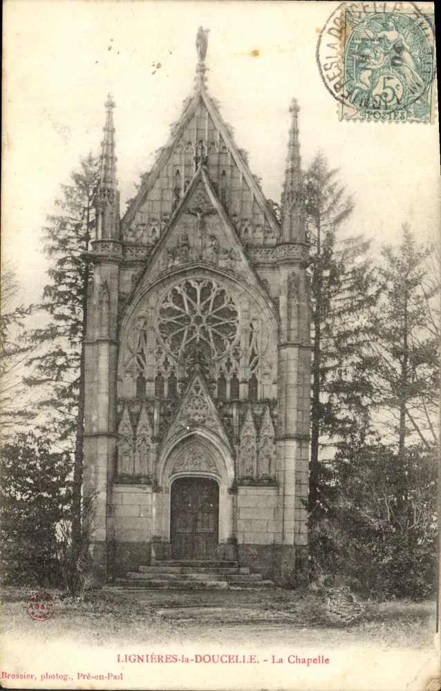 Lignières-la-Doucelle - A Capela — Brossier, fotógrafo, Pré-en-Pail - Frente
