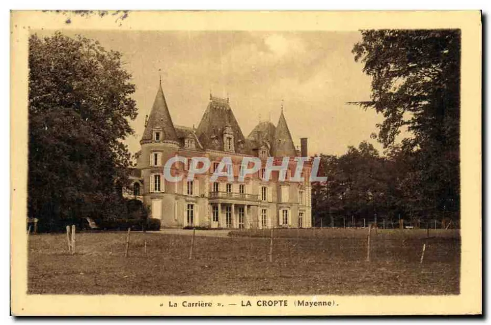 Castelo « La Carrière » — LA CROPTÉ (Mayenne) - Frente