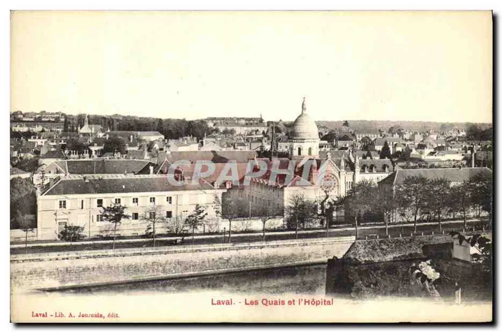 Laval - Les Quais et l'Hôpital – Lib. A. Journais, Verlag - Vorderseite