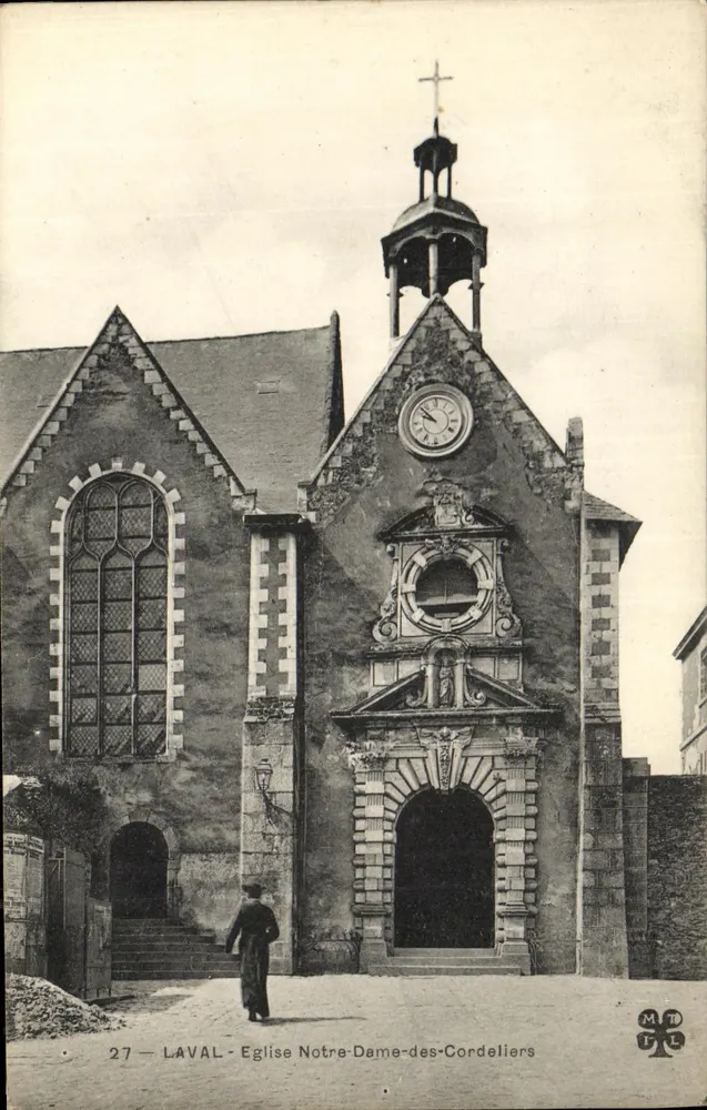 Laval - Kirche Notre-Dame-des-Cordeliers — Verlag M. P. T. L. Nr. 27 - Vorderseite