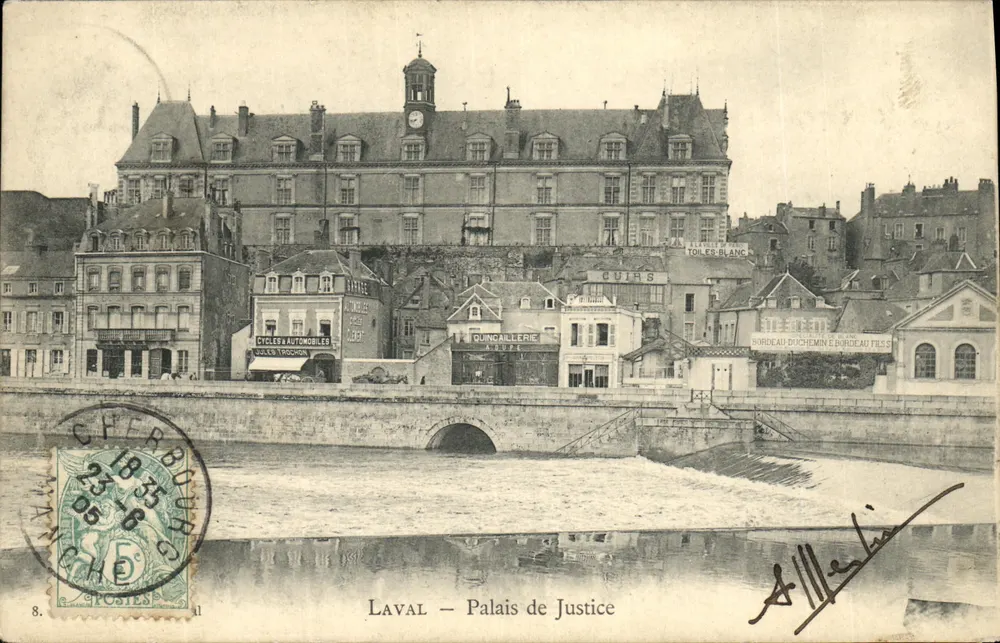 Laval — Palácio de Justiça — editor não visível, n° de série 8 - Frente