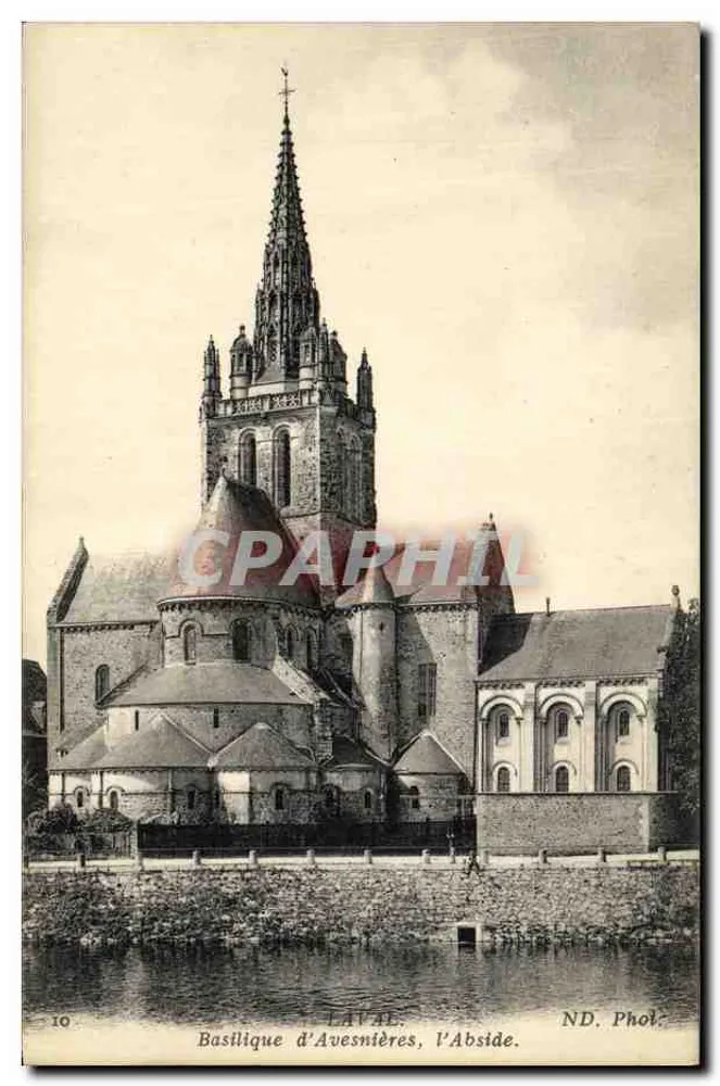 Basílica de Avesnières, a Abside — Laval, ND. Fot. - Frente