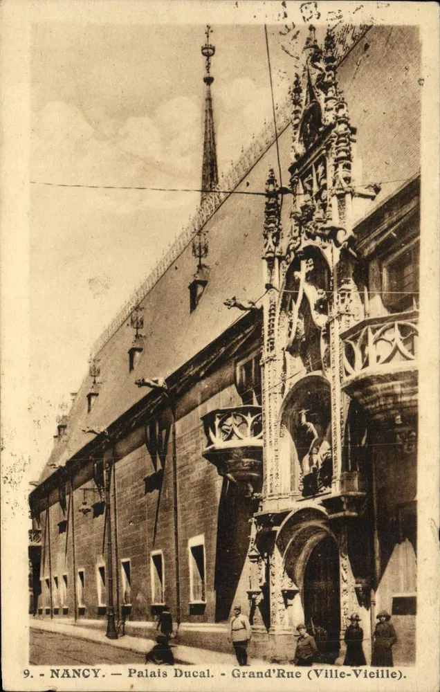 NANCY — Palácio Ducal — Grand'Rue (Ville-Vieille) - Frente