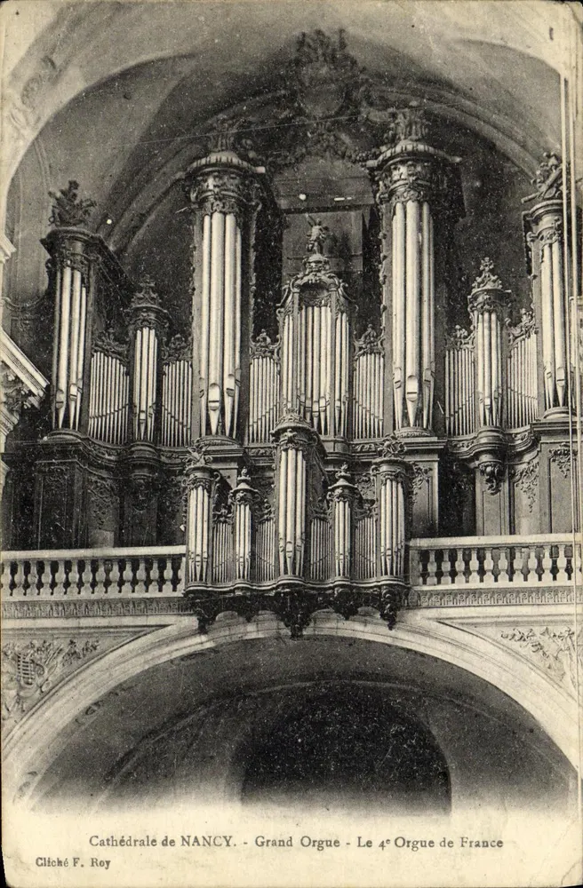 Kathedrale von NANCY — Großer Orgel — Die 4. Orgel Frankreichs — Cliché F. Roy - Vorderseite
