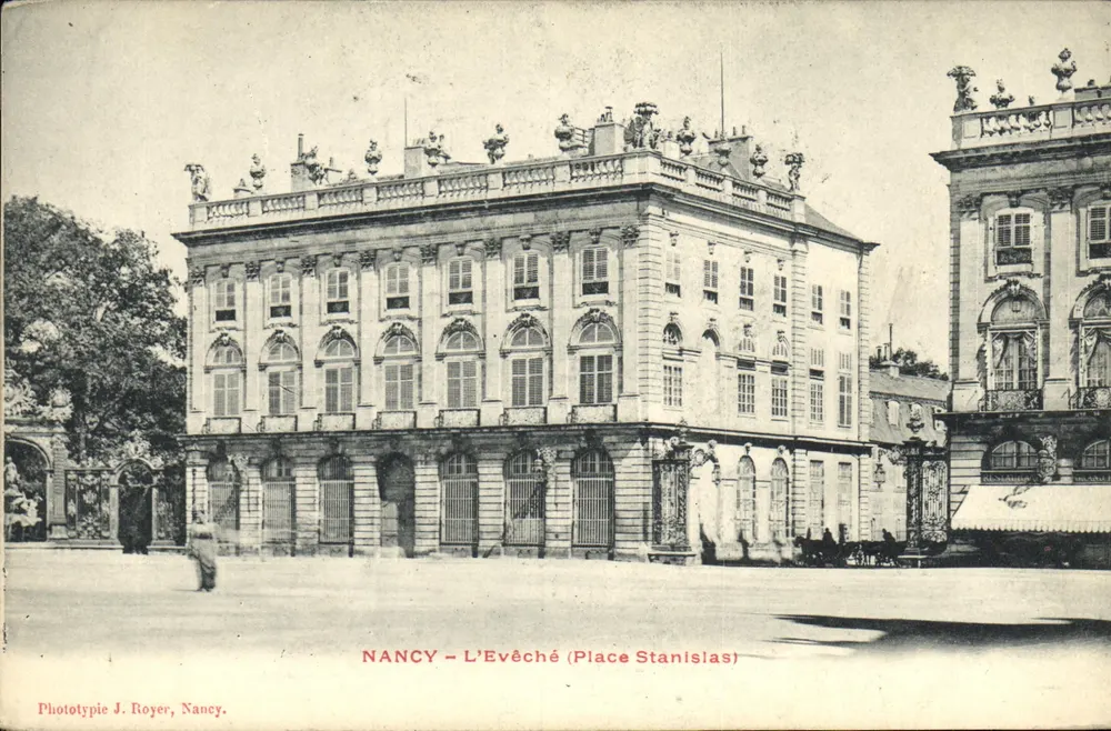 NANCY — L'Evêché (Place Stanislas) — fototypia J. Royer, Nancy - Awers