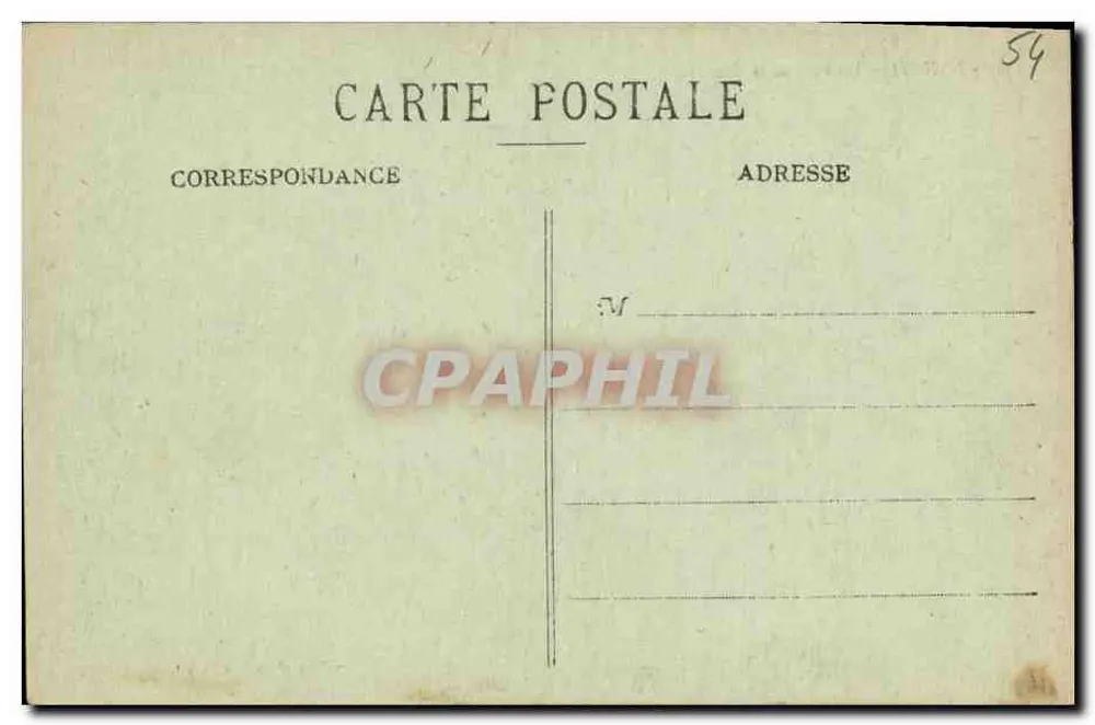 NANCY — Um canto da Carrière — Fototipia A. Humbloit e C° - Verso
