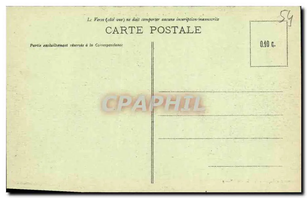 NANCY — Vista tirada a partir de Saint-Epvre — Editor: Léon Lefebvre, n°6 - Verso