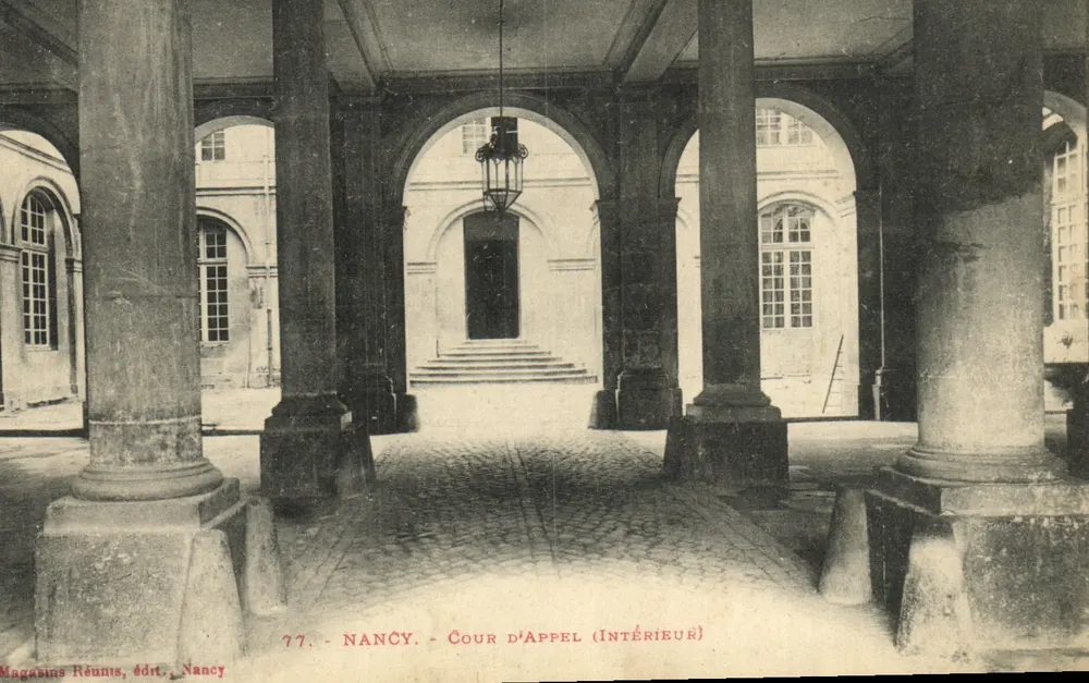 Nancy — Cour d'Appel (interior) — Magasins Réunis, editor, n° 77 - Frente