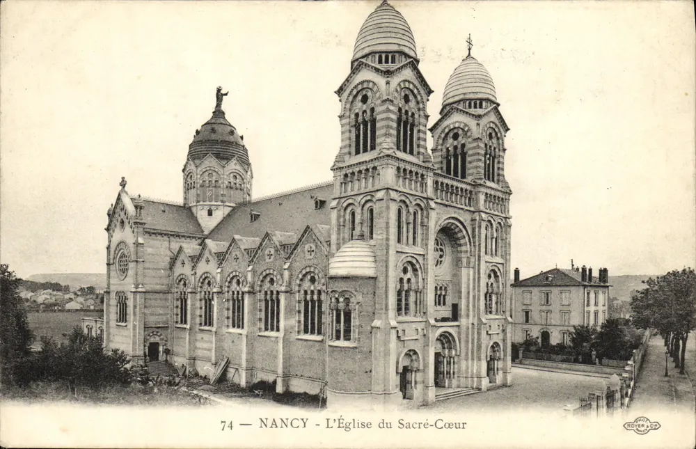 NANCY - L'Église du Sacré-Cœur — Éditeur : Éd. Lévèque & Cie, n° 74 - Recto