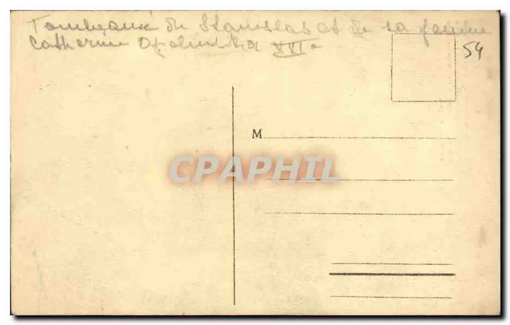 Nancy — Igreja de Bonsecours (1741) — fachada adornada com um escudo com as armas da Polônia — Imprimeries Réunies de Nancy, n°172 - Verso
