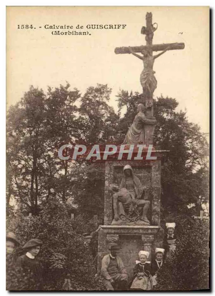 Calvário de Guiscriff — Morbihan — Bilhete postal antigo n°1584 - Frente