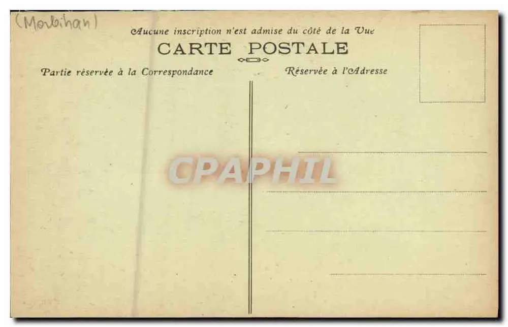 Calvário de Guiscriff — Morbihan — Bilhete postal antigo n°1584 - Verso