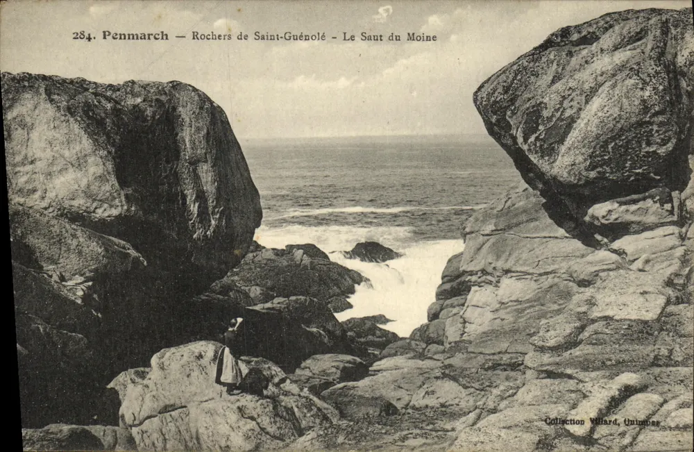 Penmarch — Rochers de Saint-Guénolé — Le Saut du Moine — Sammlung Willard, Quimper - Vorderseite