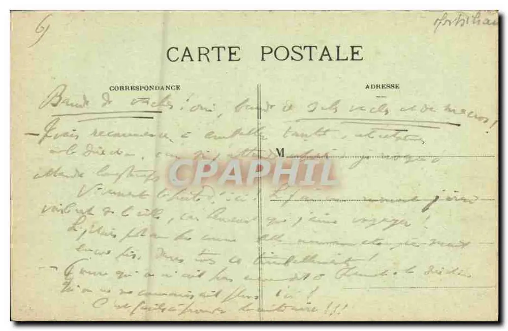 Ploumeur-Kerroch — Effekte von Wellen auf die Felsen der Küste — Sammlung A Wargon, St-Brieuc - Rückseite