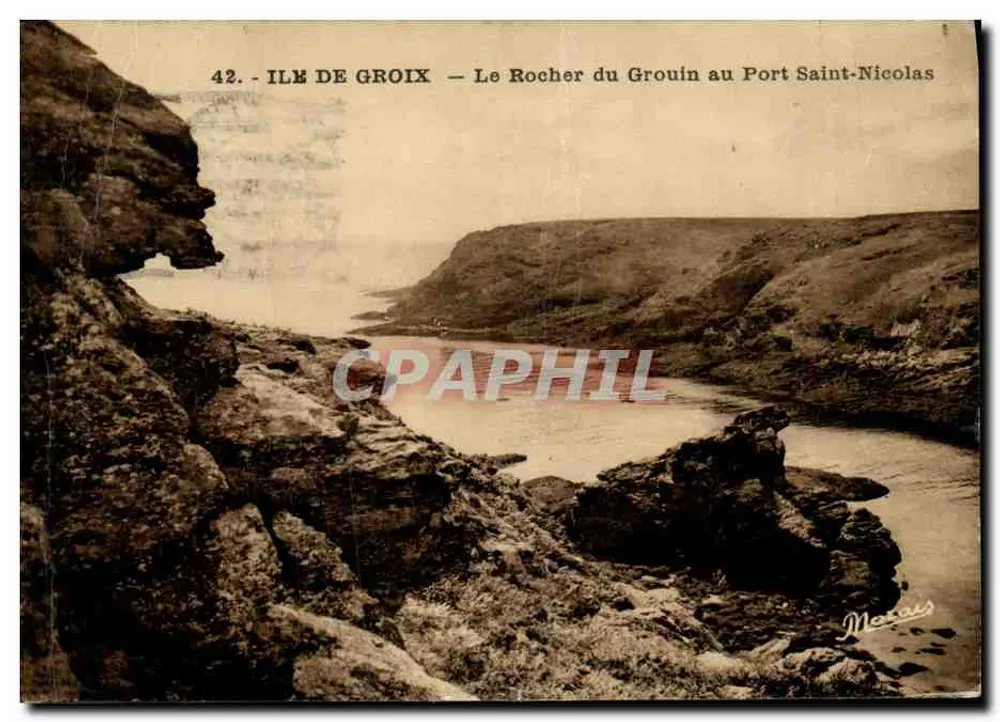 Île de Groix — Le Rocher du Grouin am Port Saint-Nicolas — Marais - Vorderseite