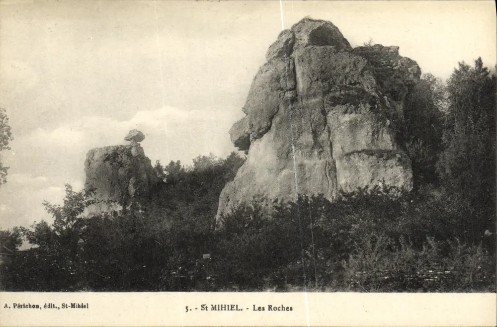 St-Mihiel - Les Roches — A. Périchon, édit., St-Mihiel, n°5 - Frente