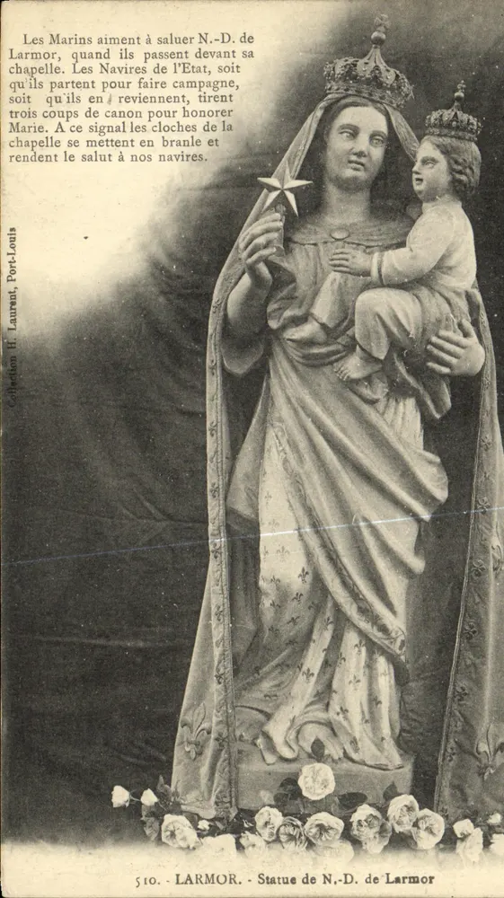 Statue der Jungfrau von Larmor — Larmor — Verlag H. Laurent, Nr. 510 - Vorderseite