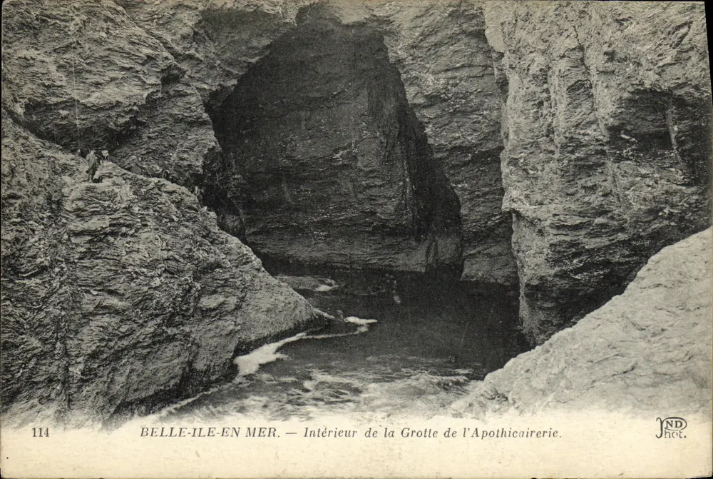 Belle-Île-en-Mer — Innenansicht der Apothekerhöhle — JND Hot. n°114 - Vorderseite