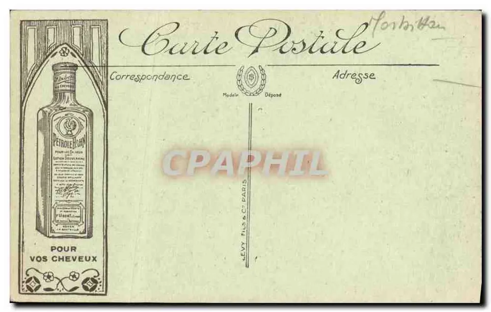 Le Faouët — Kirche des 13. Jahrhunderts, in der Nacht des 16. Juli 1917 abgebrannt — Edition Savary - Rückseite