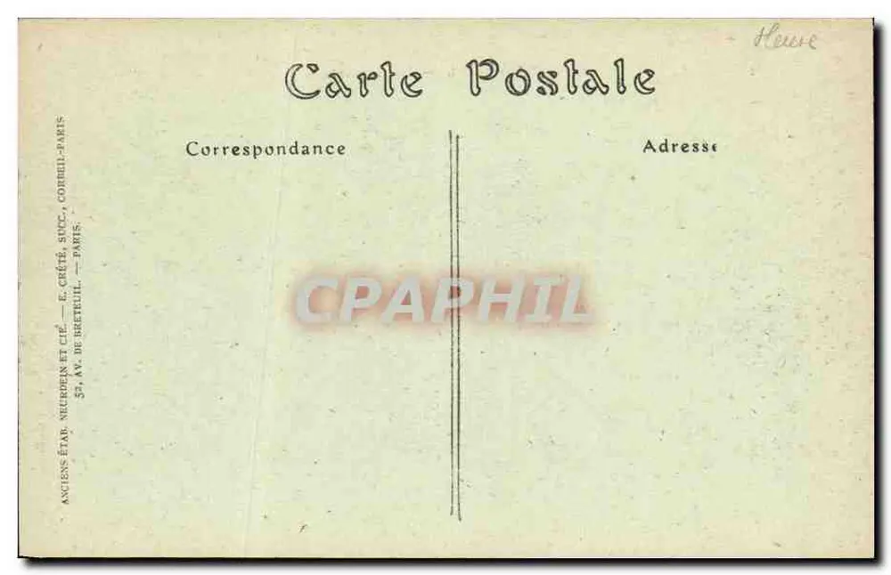 Saint-Mihiel — Die Felsen und der Bois Carré — Anciens Étab. Neuberg et Cie, 52, Av. de Bretueil, Paris - Rückseite