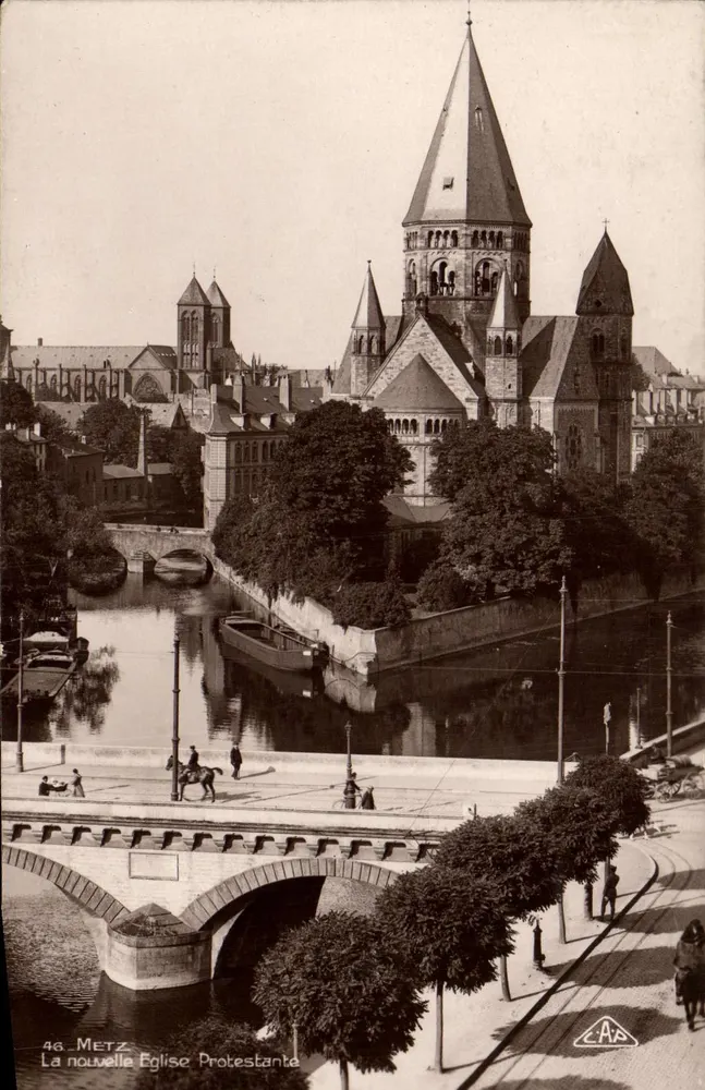 Metz — Ansicht der neuen evangelischen Kirche — Verlag C.A.A. Nr. 46 - Vorderseite