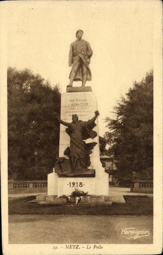 Metz - Il Poilu Liberatore — Monumento ai soldati francesi — Harmignies, n°49 - Recto