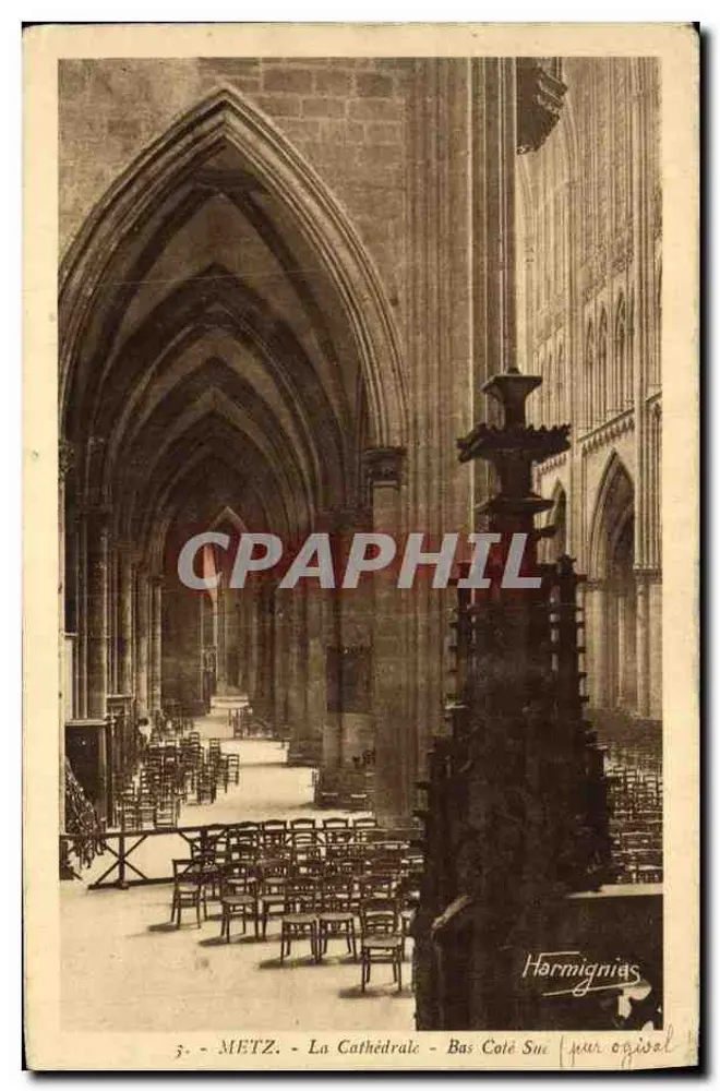 Metz - La Cathédrale - Bas Côté Sud - par Harmignies - Frente