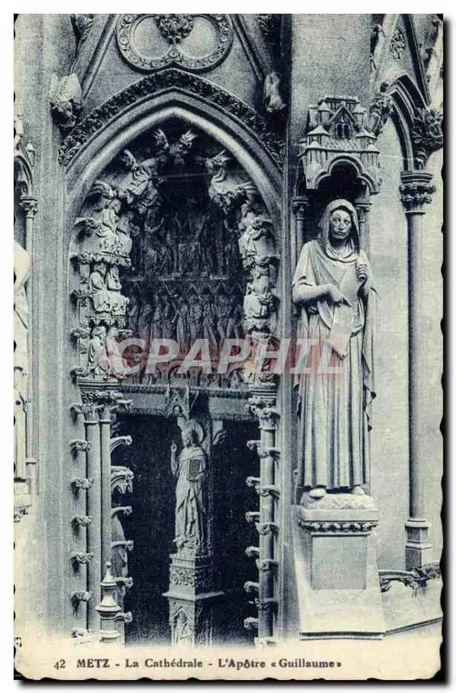Metz — Die Kathedrale — Der Apostel « Guillaume » - Vorderseite