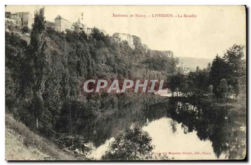 Arredores de Nancy - LIVERDUN - A Moselle — Casa dos Lojas Ribonie, edit. Nancy - Frente