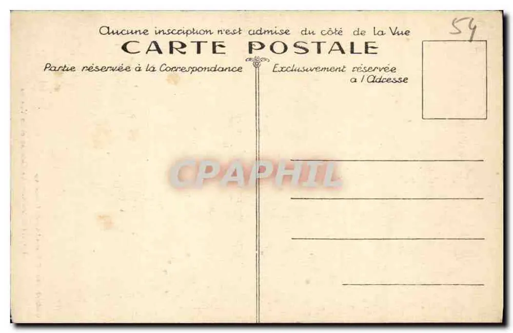 Liverdun — O Castelo e as Vannes — Edição A. Aussou-Liverdun, n°23 - Verso