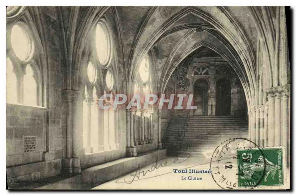 O Cloître — Toul — editor Toul Illustré, número de série não visível - Frente