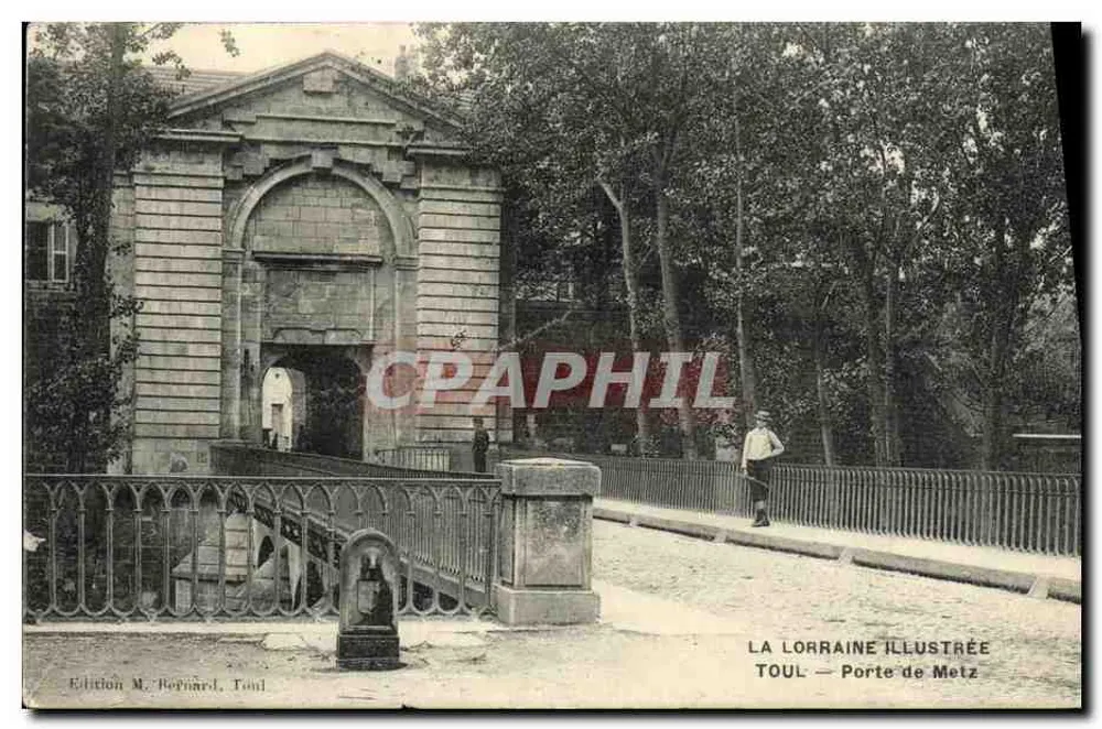 Toul — Porta de Metz — Edição M. Repnard, Toul - Frente