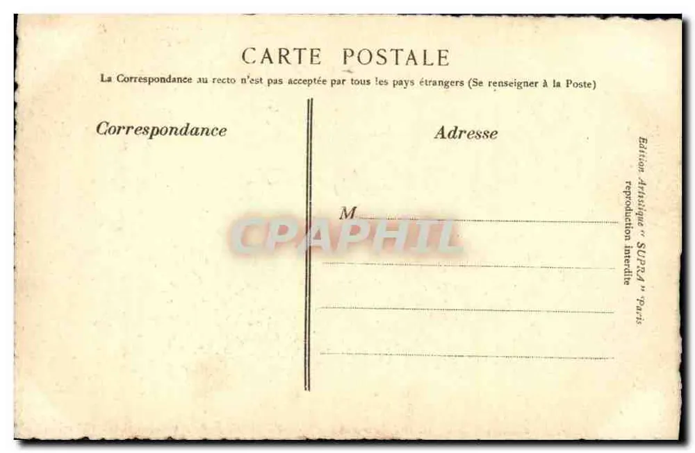 Catedral de Toul — Igrejas da França — Edição Artística "SUPRA" Paris - Verso