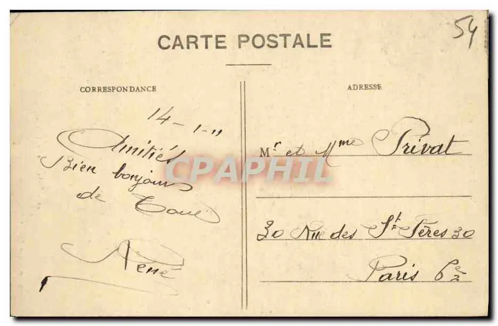 Toul Pittoresque — Catedral de Toul — Gerdolle e Briquet, editores, Toul, n°49 - Verso