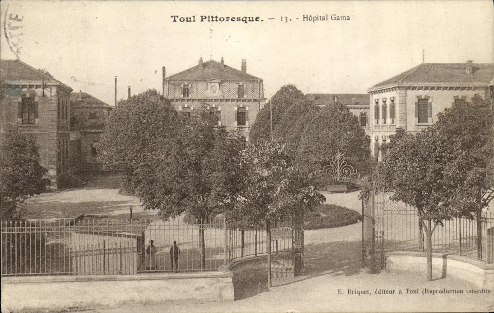 Krankenhaus Gama in Toul — Toul Pittoresque — Verlag E. Briquet in Toul - Vorderseite