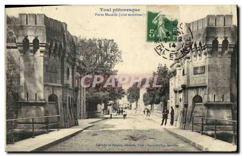 Porta Mosella (lato esterno) — Toul pittoresco — Girdolle e Beiquet, Toul - Recto