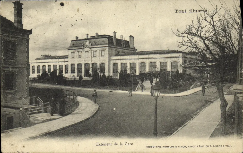 Außenansicht der Station — Toul — Edition F. Poirot in Toul - Vorderseite