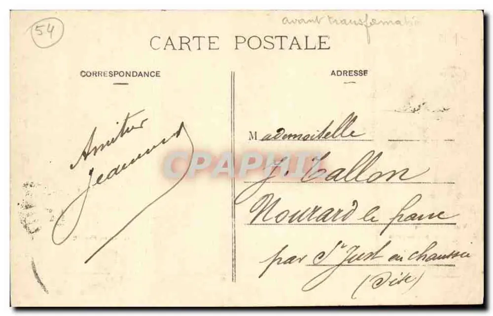 Lunéville — Vista interna dos Bosquets — C. Béguin - Verso