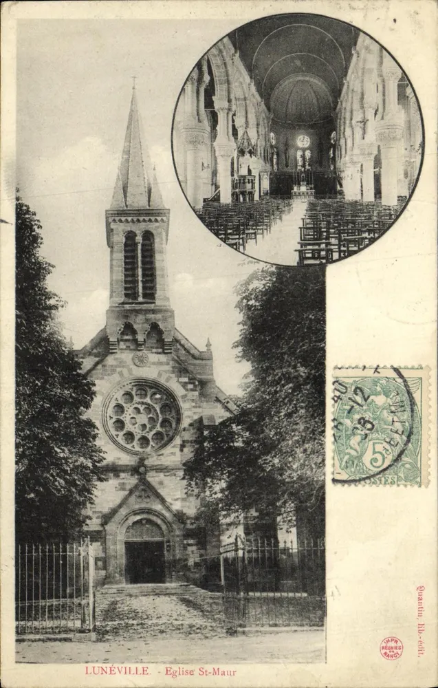 Lunéville - Igreja de São Maurício - Quantin, Imp. & Cie - Frente