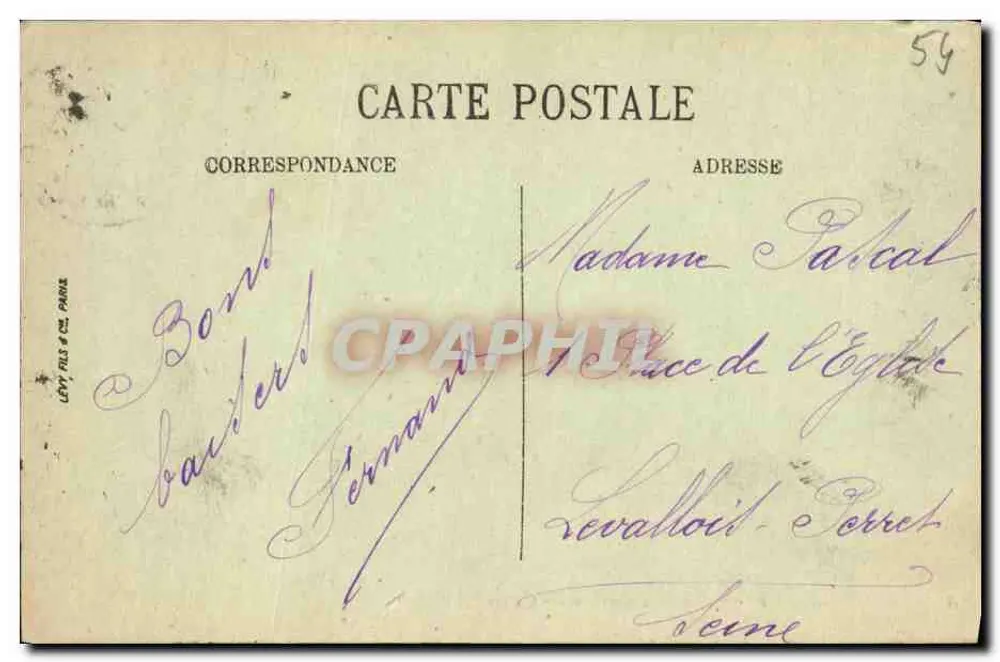 Lunéville — Les Bosquets — Der Schwanenteich — LL - Rückseite