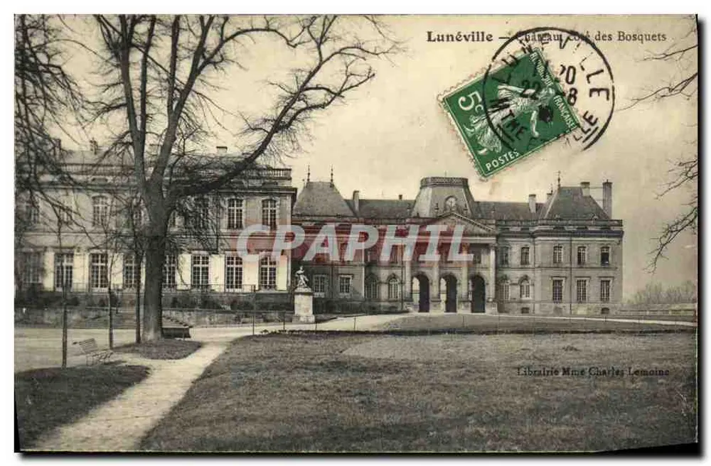 Lunéville — Castelo dos Bosquets — Livraria Mme Charles Lemoine - Frente