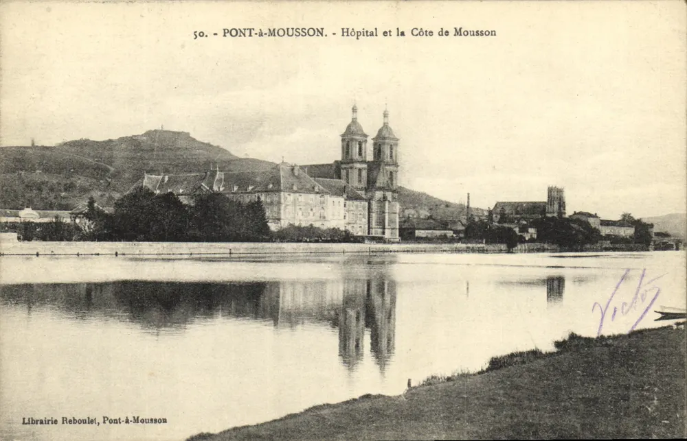Pont-à-Mousson - Krankenhaus und Côte de Mousson — Librairie Reboulet, Pont-à-Mousson, n°50 - Vorderseite