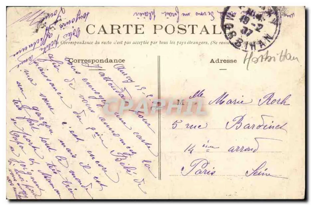 Guérande — Schloss Bois de la Cour — Verlag V. Sotin - Rückseite