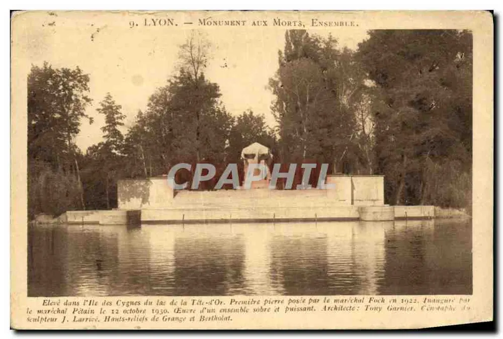 Lyon — Monument aux Morts, Ensemble — éditeur X. Gouilhany, Lyon - Vorderseite