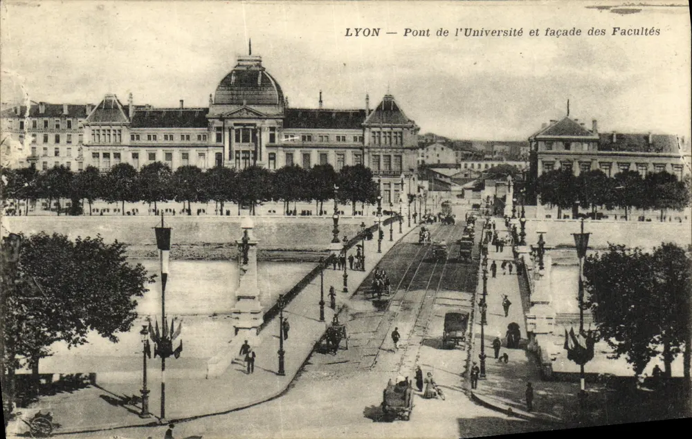 LYON — Brücke der Universität und Fassaden der Fakultäten — Postphototypie, n°69 - Vorderseite