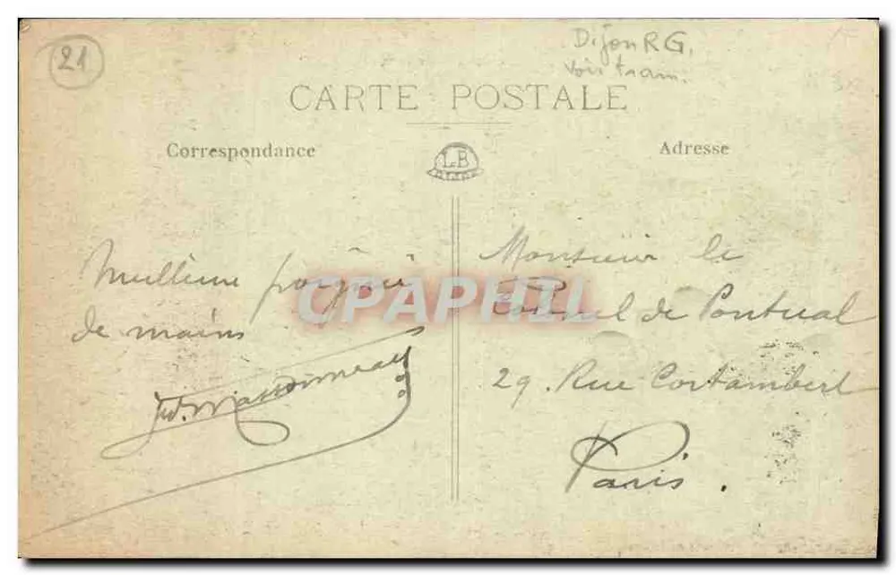 DIJON — Porta Guillaume — editor anônimo, n° 5 - Verso